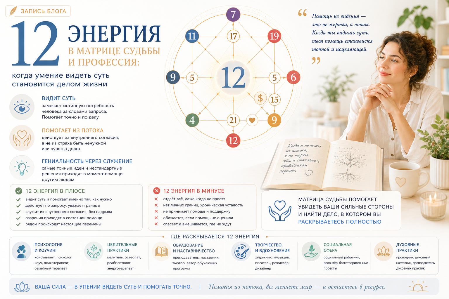 12-й аркан матрицы судьбы и профессия