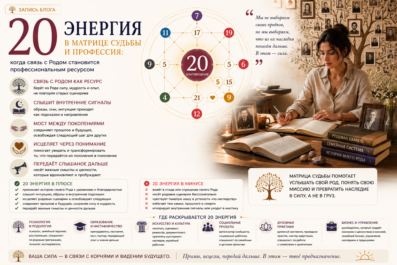 20-й аркан матрицы судьбы и пролфессия