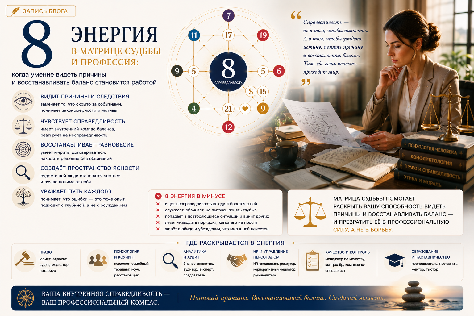 8-й аркан матрицы судьбы и профессия